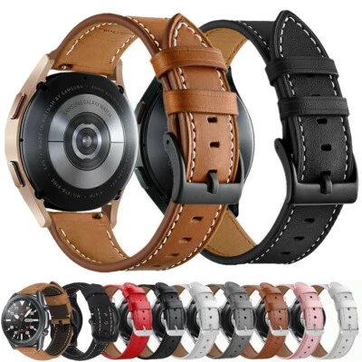 Leather Strap Wristband Bracelet For Fossil Watch Universal Band Quick Release