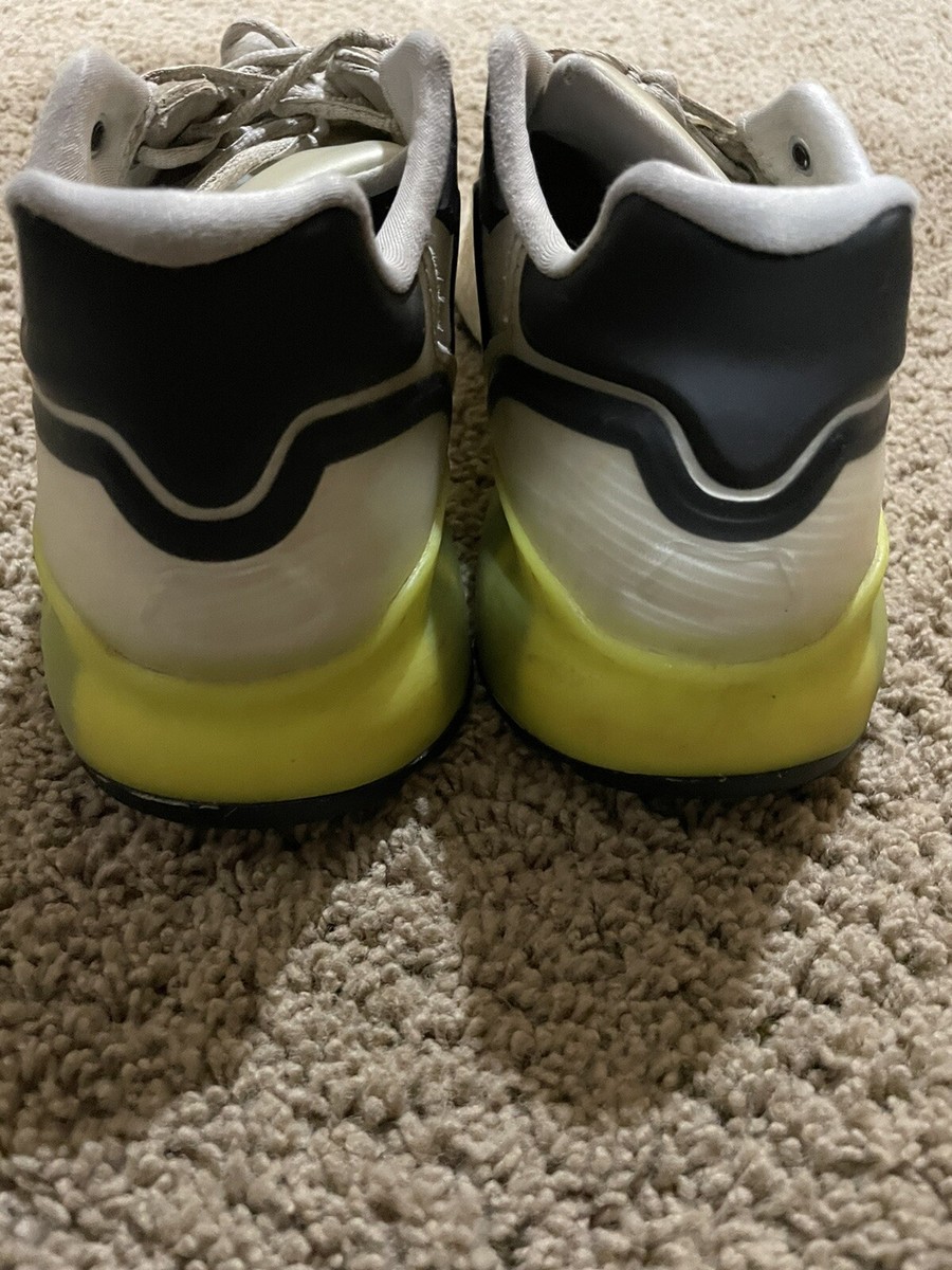 Men's ADIDAS ZX athletic shoes Size 8 White/ neon yellow sneakers