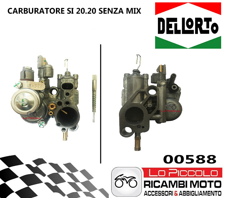 Carburatore Spaco Dell'Orto SI 20/20D Per Vespa PX 125-150 - Senza Miscelatore, Ricambio