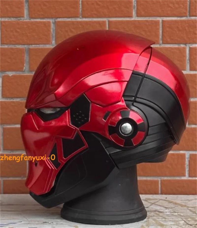 Красный капюшон светодиодные глаза шлем DC Justice League Batman маска Хэллоуин косплей реквизит - Изображение 2 из 4