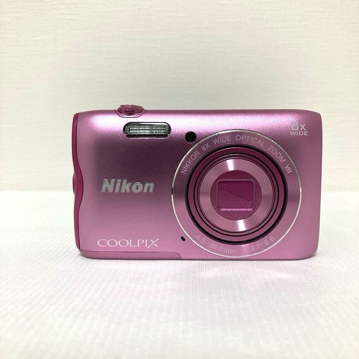 Nikon COOLPIX A300 Pink Digital Camera 20.0MP 8x Optical