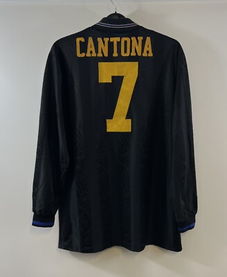 Manchester United Player Issue Cantona Away Football Shirt