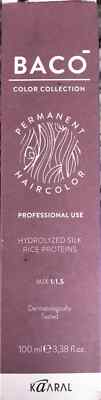 Kaaral BACO Permanent Hair Color 3.38 oz NIB 