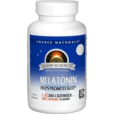 Source Naturals Melatonin - Orange 1 mg 300 Loz