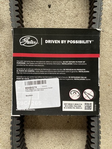 Gates 27C4159 G-Force C12 Continuously Variable Transmission (CVT) Belt - Picture 3 of 5