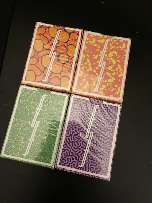 Fontaine Fantasies Playing Cards Splatter Terrazzo Cell Coral 1