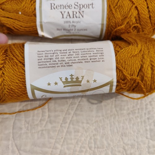 5 New Vtg Sears Renee Sport Bright Brown Bronze Fine Weight #2 Yarn 2oz Skeins - Picture 5 of 24