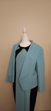 Nine West Womens Dress and Jacket Turquoise Lined Size 14 LOOKS BRAND NEW