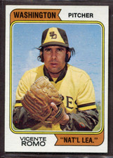 1974 Topps Set-Break #197 Vicente Romo NR-MINT (variation) *JAYSACE*