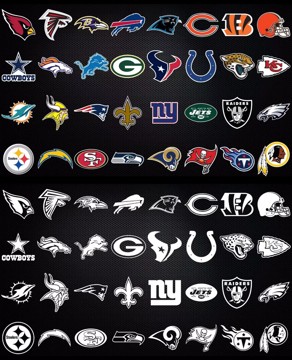 Football Team Stickers Decals Wholesale Sport NFL sticker supplier 