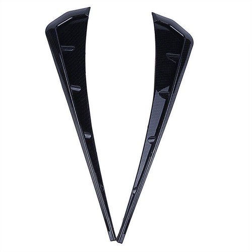 For 2016-2021 Honda Civic Carbon Black ABS Side Fender Vent Air Wing Cover Trim - Picture 11 of 15