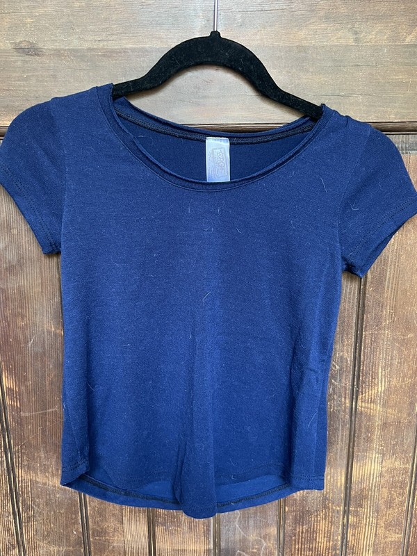 Girls Boutique Brand Erge Navy Short Sleeve Top, size M (10/12), GUC