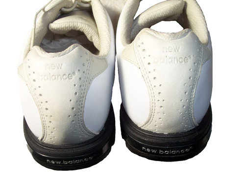 New - New Balance Womans 8.5 D White/Sand Leather Golf Shoes 1275 - Picture 6 of 8