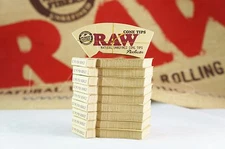 10 Pks AUTHENTIC RAW Rolling Paper Perfect Cone Tips (32 Tips Per Pk/ 320 Tips)