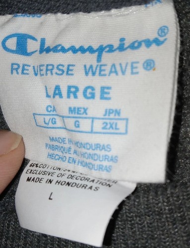 Champion Reverse Weave Pullover Sweatshirt Men's Large Gray phi psi Fraternity - Picture 9 of 10