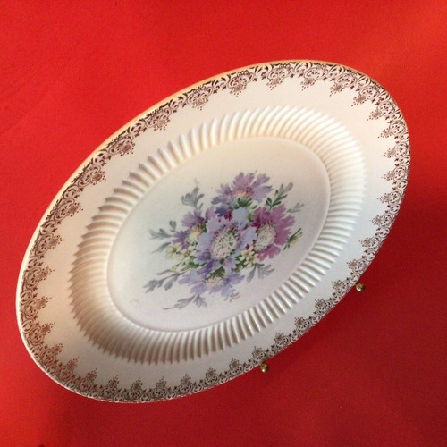 ROYAL CHINA DINNER PLATE HERITAGE 22 K GOLD FILIGREE FLORAL VINTAGE 9 1/4" - Picture 9 of 14