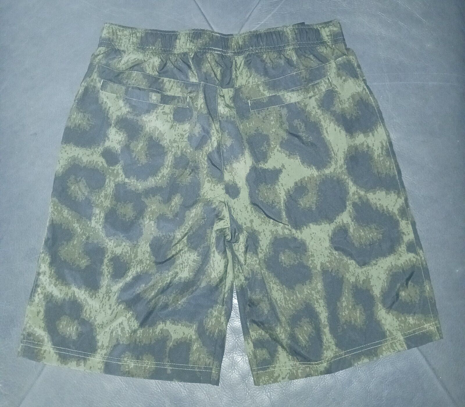 FCRB 22SS PRACTICE SHORTS BROWN LEOPARD-