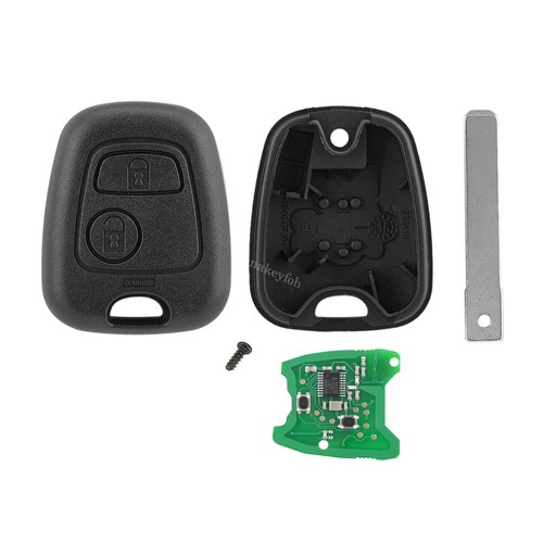 2 Tasten Funk Schlüssel Rohling VA2 für Citroen C1 C2 C3 Peugeot 107 Toyota Aygo - Bild 2 von 8