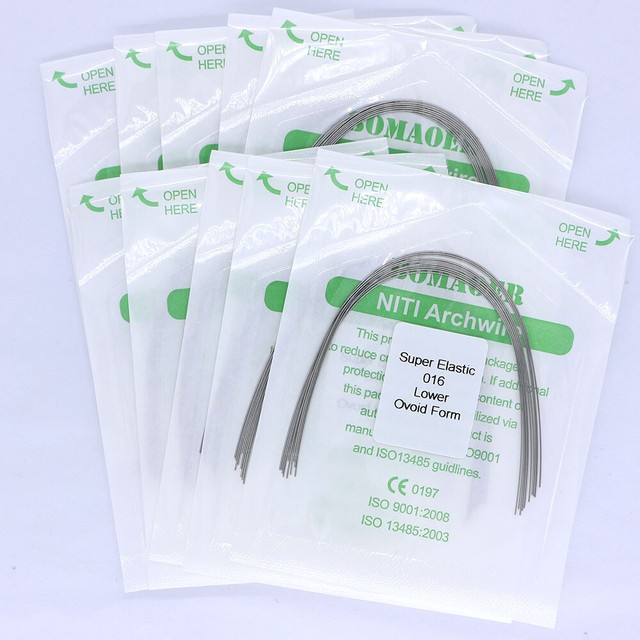 50Pcs Dental Orthodontic Super Nickel Titanium Arch wires Round 016