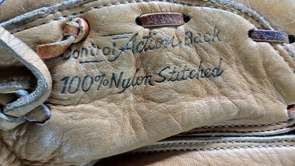 Guante de béisbol Spalding vintage 42-455 cuero de dirección profesional Japón Foto 3 de 4