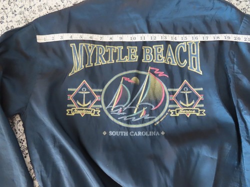 Vtg 90s Surf Style  1/4 Zip Windbreaker Myrtle Beach national series 1995 usa - Picture 11 of 12