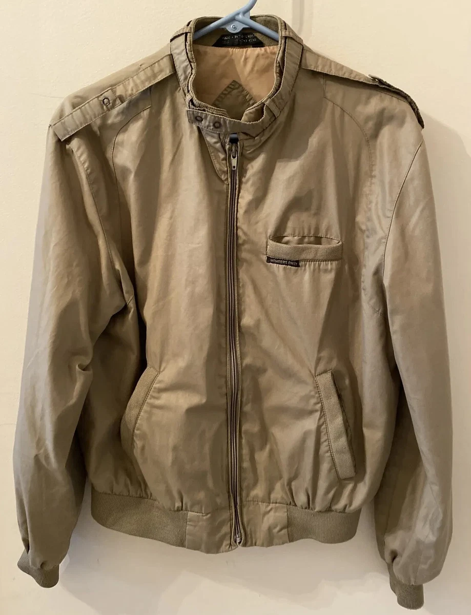 Members Only Bomber Jacket Tan – Vintage Strains