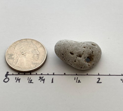 Natural Beach Holey Rock ❤️Love Charm Hag Fairy Adder Stone Heart Shaped Luck US - Imagen 6 de 14