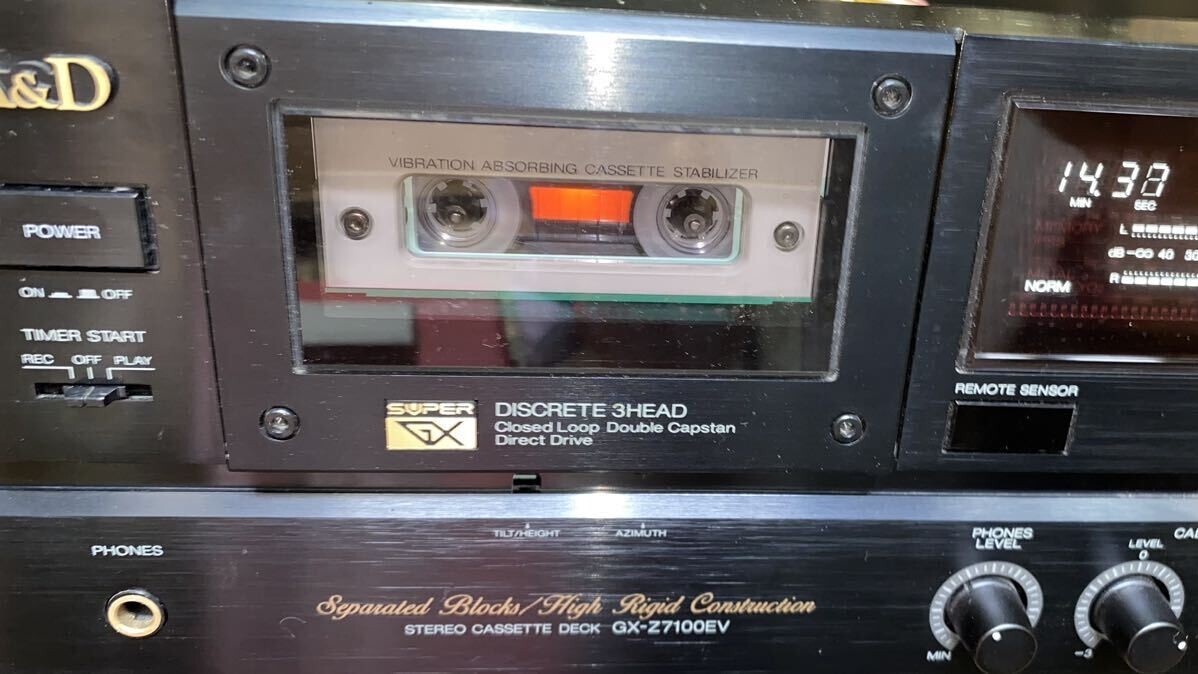 AKAI A&D GX-Z7100EV 3Head Stereo Cassette Deck Black 17W AKAI A&D GX-Z7100EV 3Head Stereo Cassette Deck Black 17W