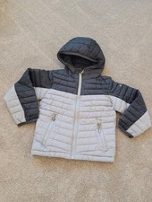 Columbia Omniheat Kids Grey and Charcoal Puffer Jacket with Hood Size 4-5