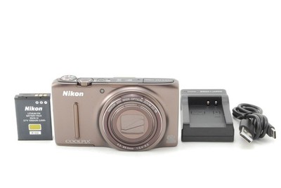 【MINT】Nikon Coolpix S9500 Brown 18.1MP 22x Compact Digital Camera From Japan