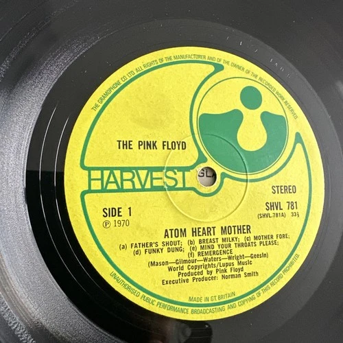 PINK FLOYD ATOM HEART MOTHER UK 1st issue  1970 VINYL LP A-1G B-1G, 1 mothers