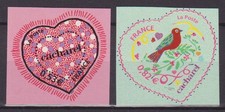 France 2005: Coeur CACHAREL - autoadhésifs 3747B 3748B 50 51 NEUF ** LUXE