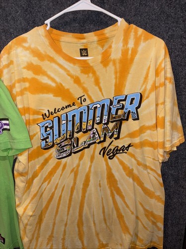 John Cena WWE Lime Green Respect T-Shirt Size X-Large “Never Give Up” Lot - Picture 3 of 11