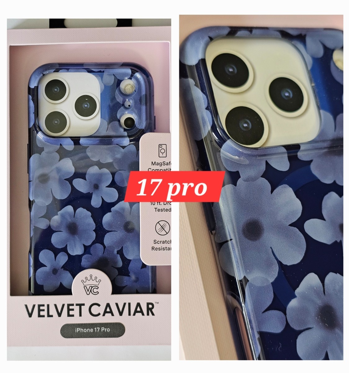 VELVET CAVIAR - MagSafe Case for Apple iPhone 17 Pro - Midnight Blossom | eBay VELVET CAVIAR - MagSafe Case for Apple iPhone 17 Pro - Midnight Blossom | eBay