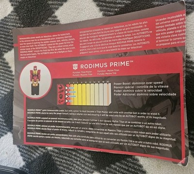 Transformers titans Return Rodimus Prime Tech Card Only Velocitron Free S/H