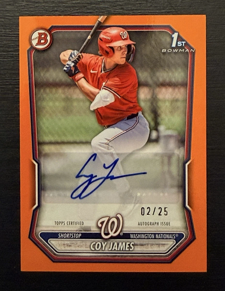 Bowman Washington Nationals Baseball Autographed Sports Trading