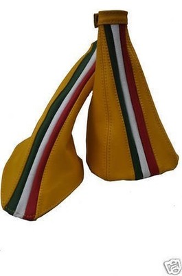 Passt Für ALFA ROMEO 164 Handbremse Leder Set Flag Custom Neu, Hergestellt In UK
