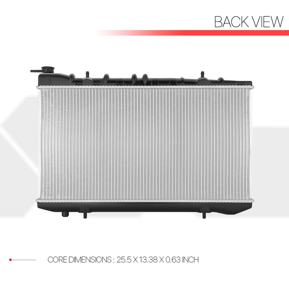 Aluminum Core Cooling Radiator OE Style for 91-98 Infiniti G20/Nissan 200SX 1158 - Image 3 of 4