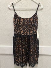 TOBI Black Lace Sleeveless Dress NWT XS