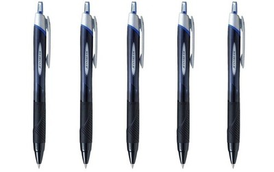 Uni-ball New Jetstream Extra Fine & ultra micro 1 Count (Pack of 5), Blue 