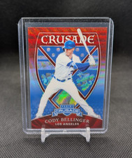 Cody Bellinger 2018 Panini Crusade #83/199 Ruby Wave Prizm Dodgers No. 21