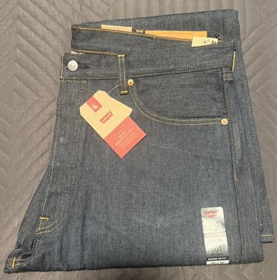 Levi's 501 Rigid Original Shrink-To-Fit Mens Straight Leg Denim Jeans (40 x 32) 