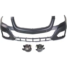 Bumper Cover Fascia Kit For 2013-2015 Mercedes Benz GLK350 Front with Parktronic