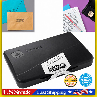Carter's Stamp Pad Black Ink (21381) 166850 Black Ink Pad Rubber Stamp Foam Eco
