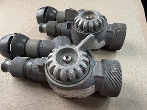 2 PACK 1" NH NST S&H Forestry Twin Tip Fire Nozzle 3/16" 3 GPM Wildland Fire