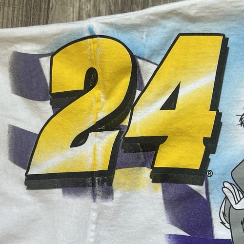 Jeff Gordon Tshirt AOP Bugs Bunny Looney Tunes XL NASCAR Chase Authentic 2001 - Picture 11 of 17