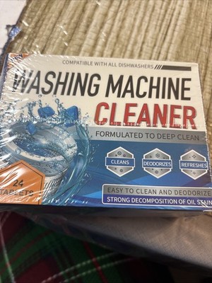 Washing Machine Cleaner Tablet 24 Pack Deep Clean Deodorizer Washer Cleaning Tap