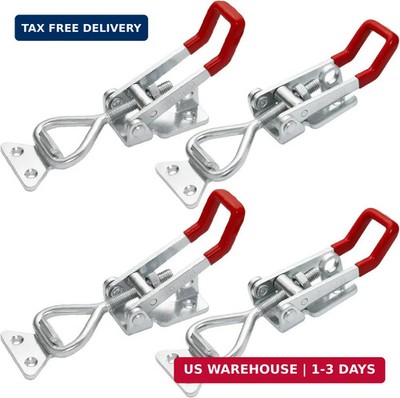POWERTEC 4PK Heavy Duty Toggle Clamp Latch, 1320 lbs Holding Capacity, 4003 Adju