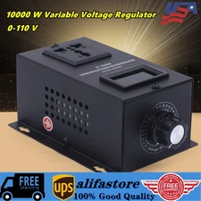 10000W Variable Voltage Regulator Dimmer Motor Speed Controller AC 110V SCR New