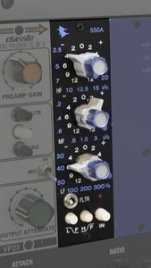 API 550A 500 Series Equalizer EQ Module, 1-Channel, Black
